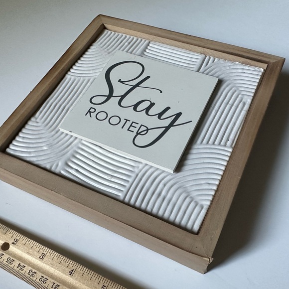 Brand NEW Minimalistic Modern Stay Rooted Inspirational Wall Art Decor - Picture 7 of 7